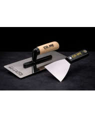 Kit outils enduit CO.ME – grattoir 80 mm + truelle inox