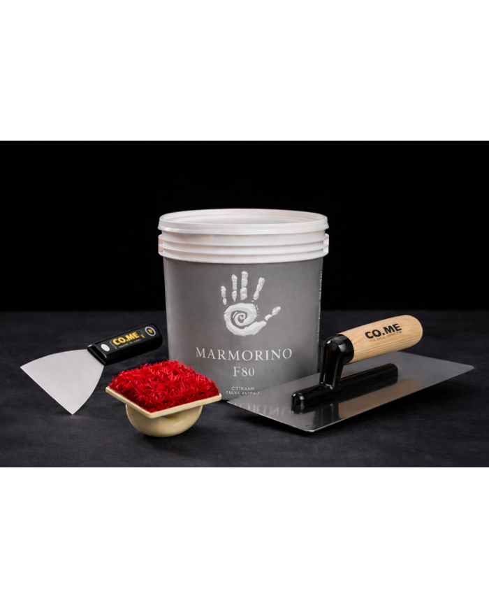 Kit enduit texturé chaux Marmorino F80 + outils CO.ME