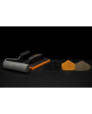 Kit créations effets – Rouleau crocodile + Éponge + pigments