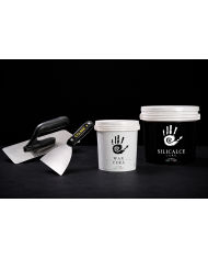 Kit effet marbre ou nuagé à la chaux – Silicalce + outils + cire