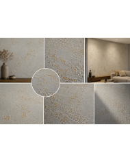 Kit enduit métal nacré – Kristal + Metallica oro + platoir CO.ME