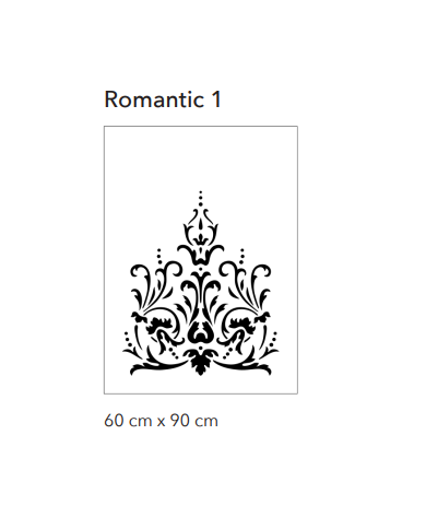 pochoir romantic 1 de chez citran format 60X90