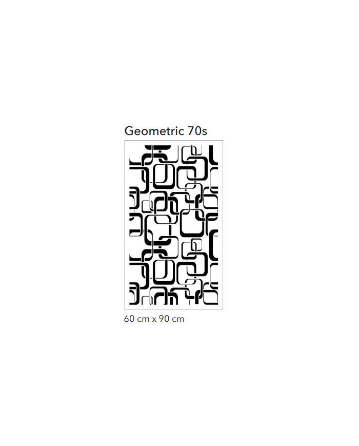 pochoir decoratif geometric 70's de citran