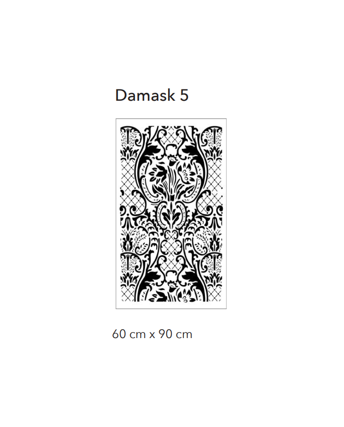 Pochoir décoratif Damask 5 | Motif damassé | Citran