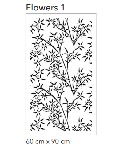 Pochoir décoratif Flowers 1 | Motif végétal | Citran