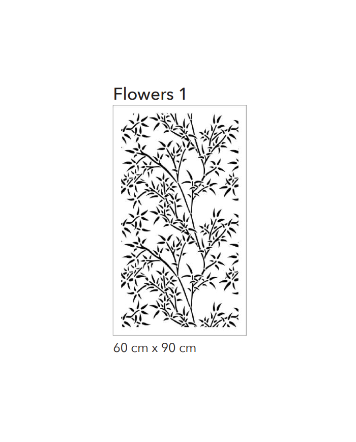 Pochoir décoratif Flowers 1 | Motif végétal | Citran