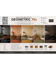 Pochoir décoratif Geometric 70s | Motif rétro | Citran