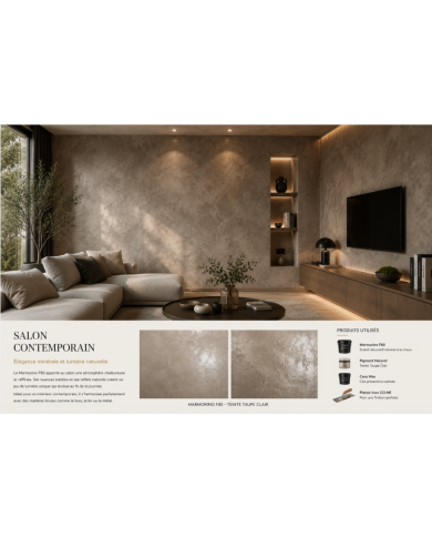 Marmorino F80 – Enduit décoratif minéral à la chaux