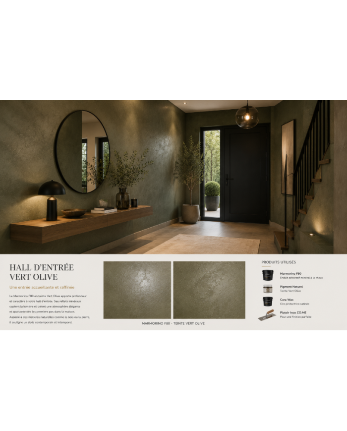 Marmorino F80 – Enduit décoratif minéral à la chaux