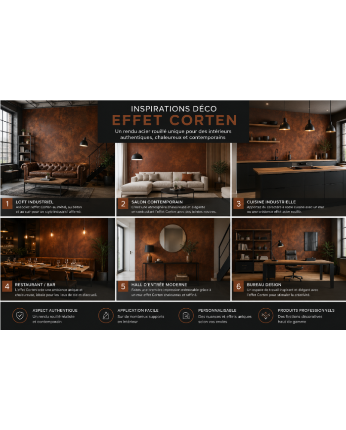 OXYDAL OSSIDANTE – Peinture effet rouille Corten décoratif