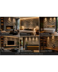 STONE – Revêtement décoratif effet roche intérieur