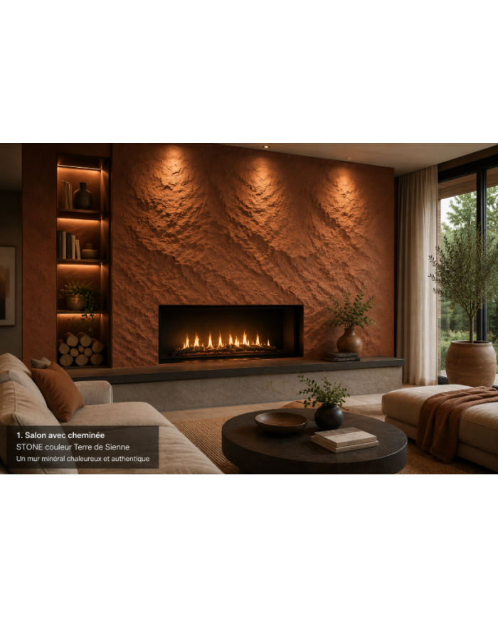 STONE – Revêtement décoratif effet roche intérieur