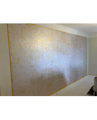 Kit enduit métal nacré – Kristal + Metallica oro + platoir CO.ME