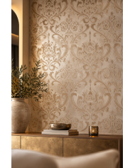 Pochoir Damask Royal 60x40 cm – Motif damassé mural