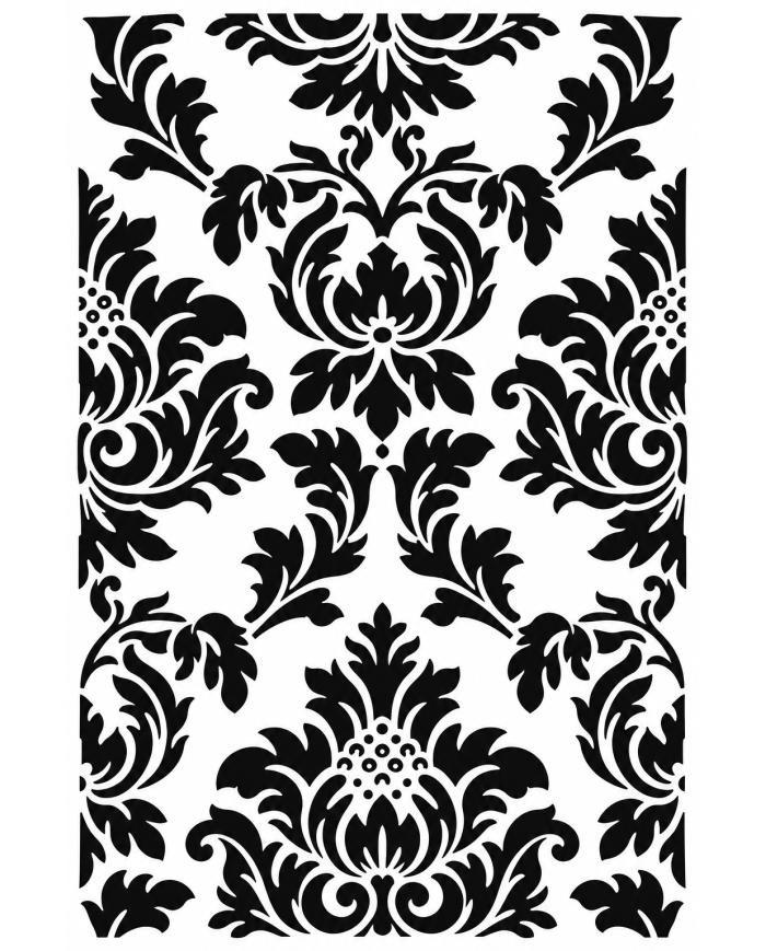 Pochoir Floreale 60x40 cm – Motif floral mural