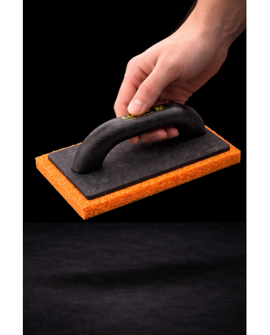 Truelle éponge CO.ME 210x130 mm – mousse orange manche ABS
