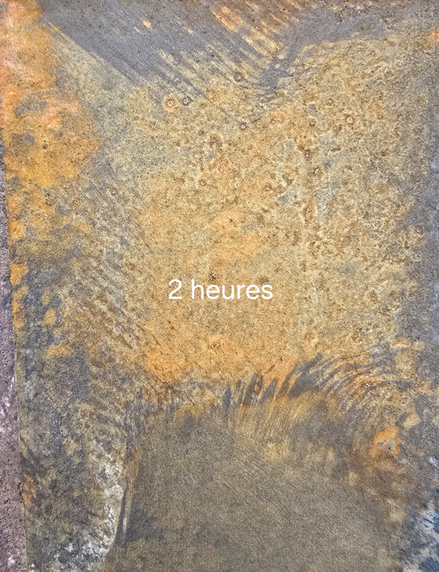 résultat oxydation à 2h