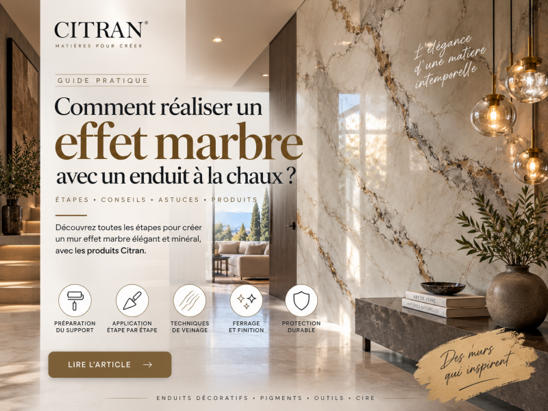Comment réaliser un effet marbre avec un Marmorino à la chaux ? Guide complet