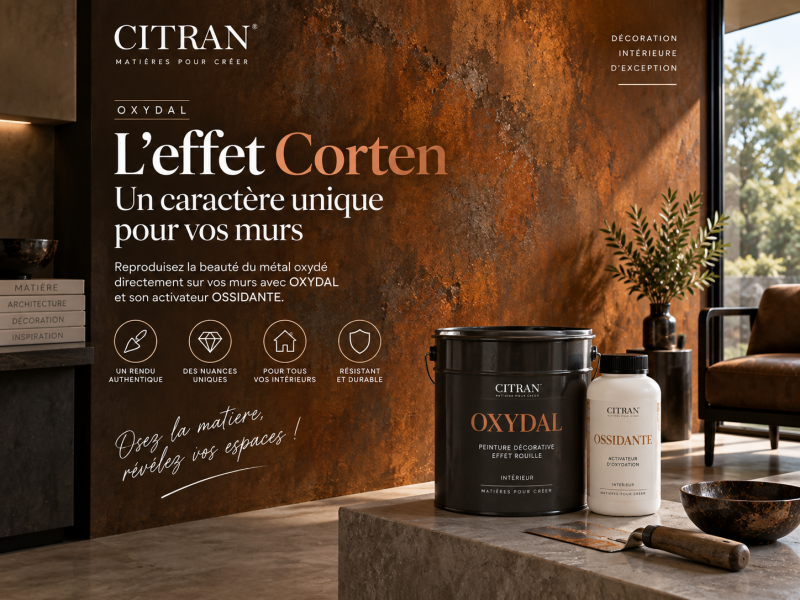 Comment réaliser un effet Corten sur un mur ? Guide complet