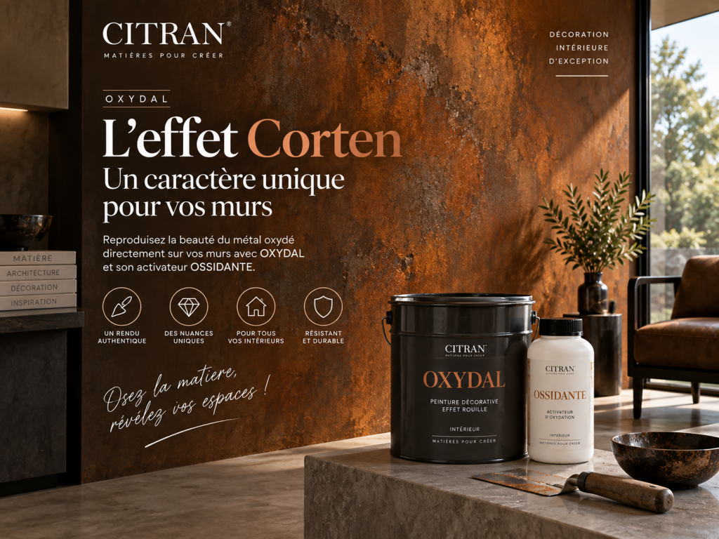 Comment réaliser un effet Corten sur un mur ? Guide complet