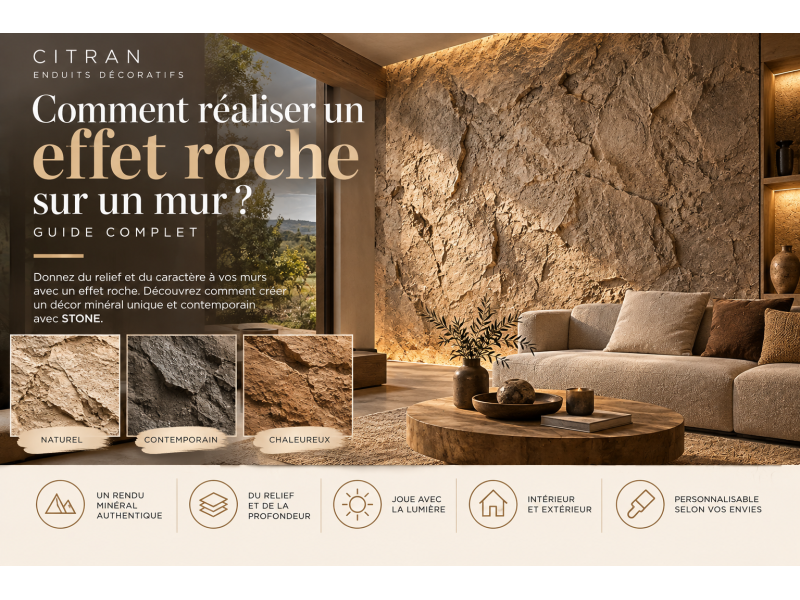 Comment réaliser un effet roche sur un mur ? Guide complet