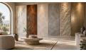 Effet marbre, Corten, microciment, roche : quel enduit décoratif choisir ?